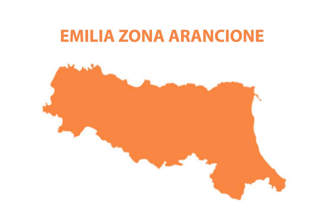 Emilia Romagna in fascia arancione dal 12 aprile