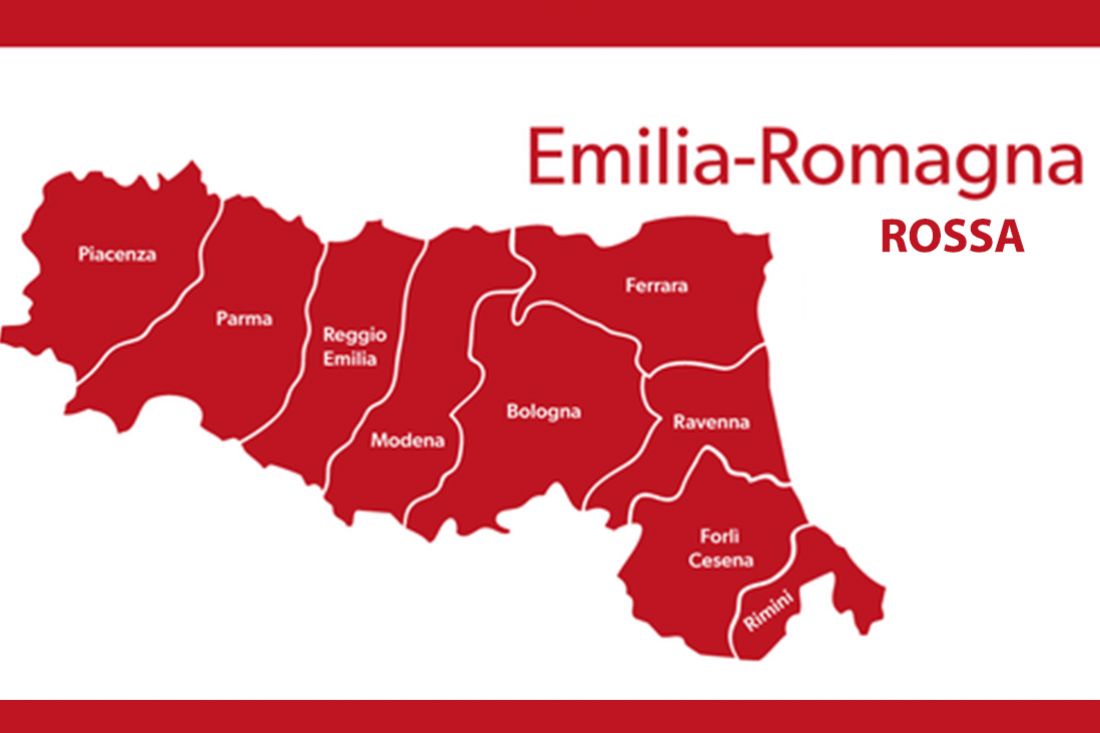 Emilia-Romagna in zona rossa fino al 6 aprile 