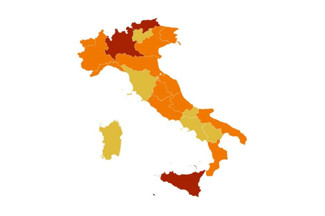 Misure Anti-covid: DPCM 14 gennaio. Emilia Romagna arancione