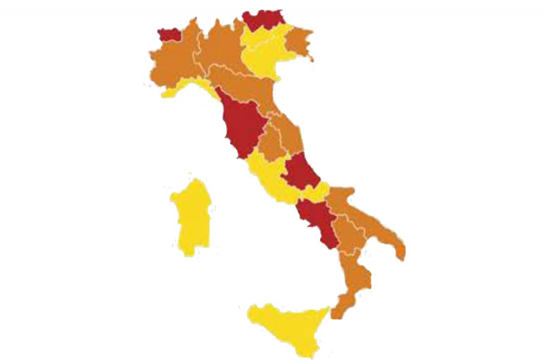 L'Emilia Romagna entra in zona arancione