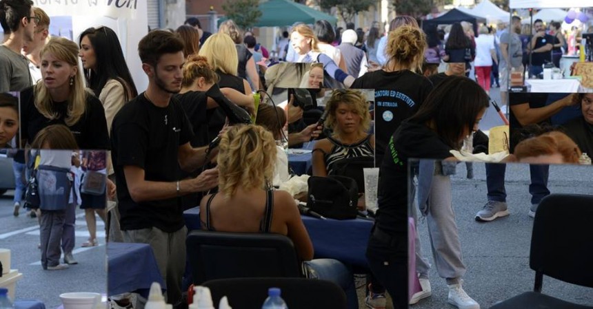 Bellezza e solidarietà a via Bentini in Festa