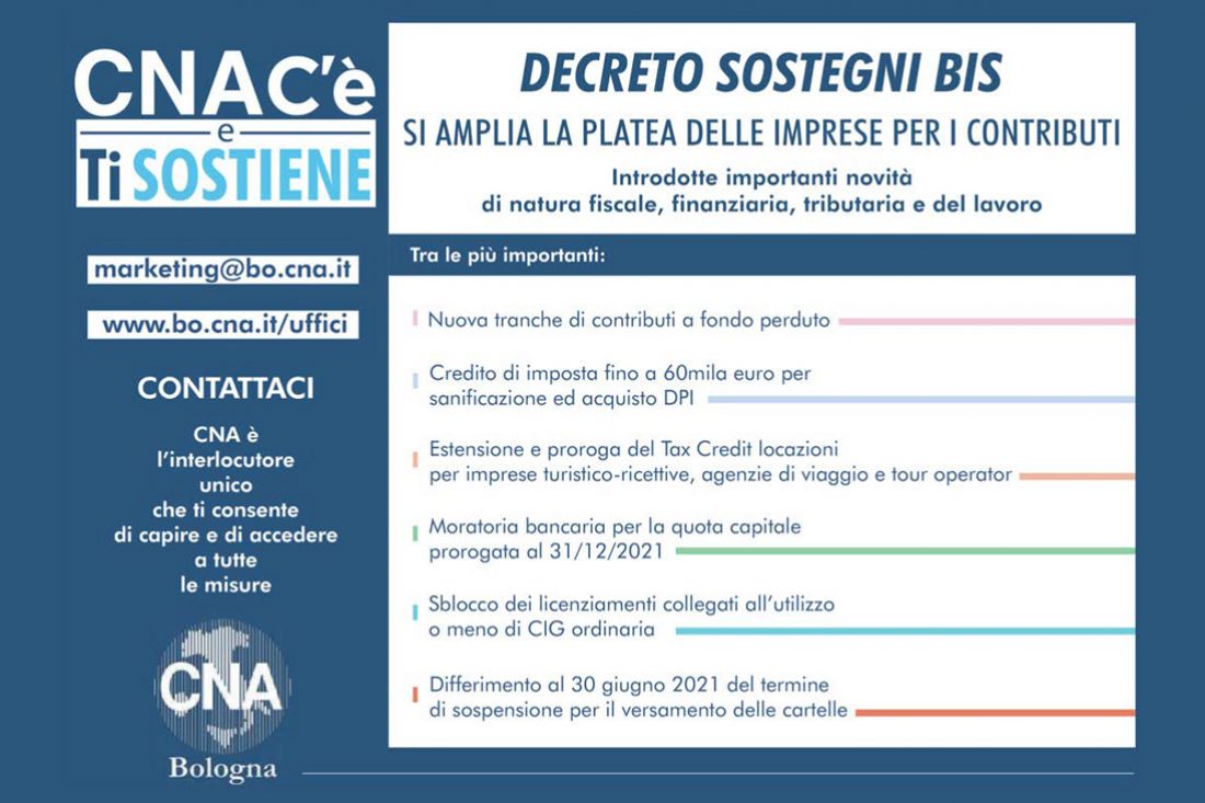 Decreto Sostegni Bis, più imprese avranno contributi
