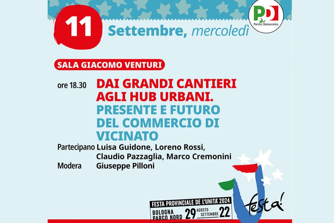 Il Direttore Cna Claudio Pazzaglia mercoledì 11 alla Festa de l’Unità