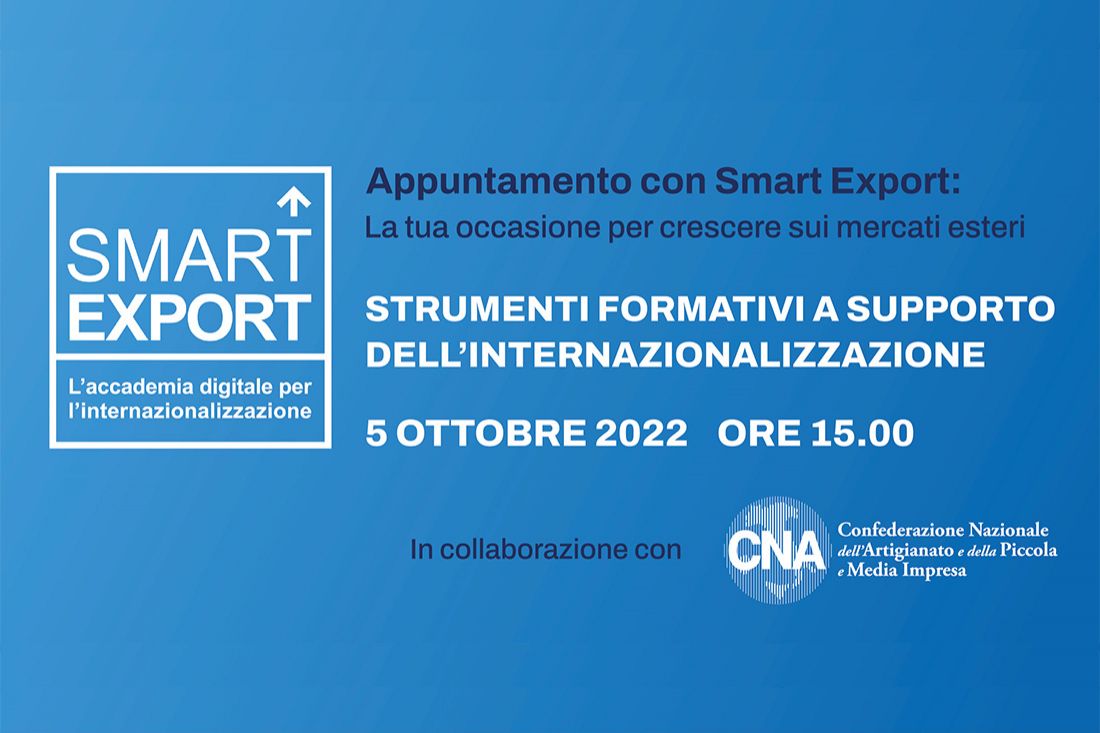 Percorso gratuito di alta formazione online “Smart Export”