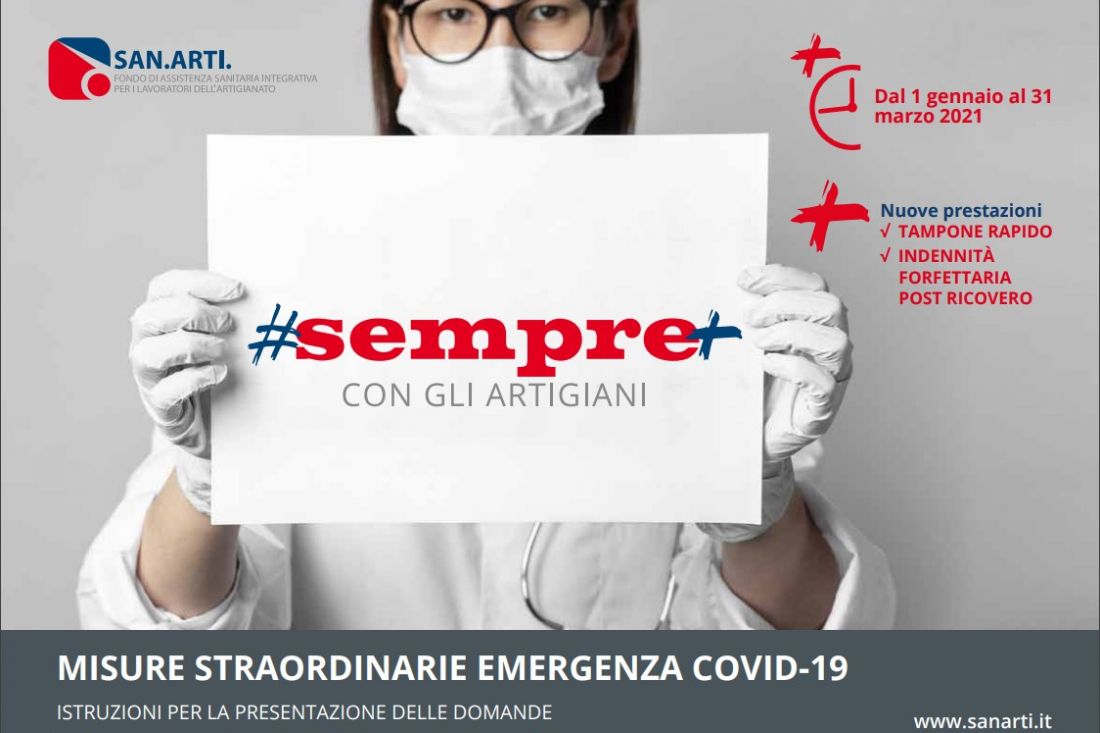 San.arti, copertura prestazioni per il Covid19