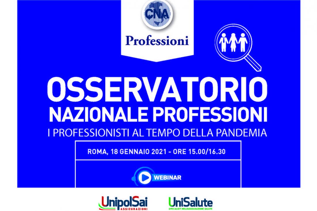 Webinar. Presentazione Osservatorio sui Professionisti
