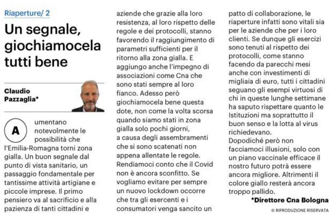 Zona gialla, giochiamocela bene