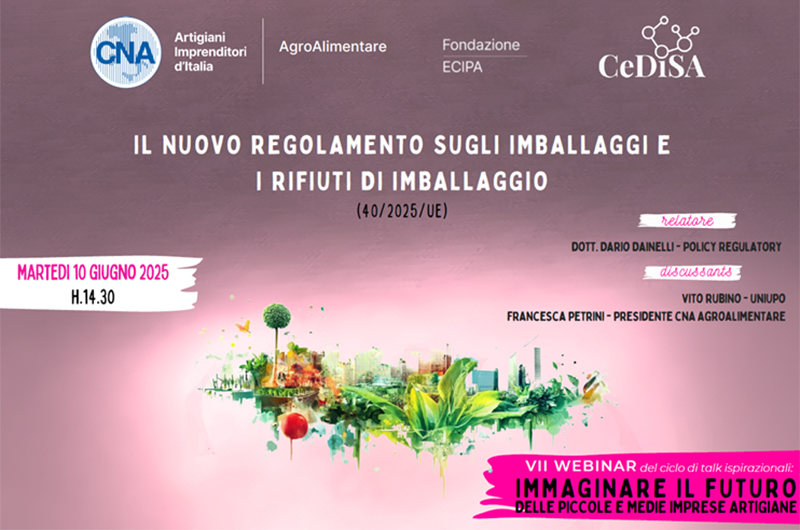 Webinar: regolamento imballaggi e rifiuti di imballaggio, 10 giugno