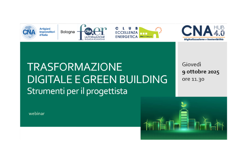 Digital & Green: formazione finanziata per i professionisti ambito building 
