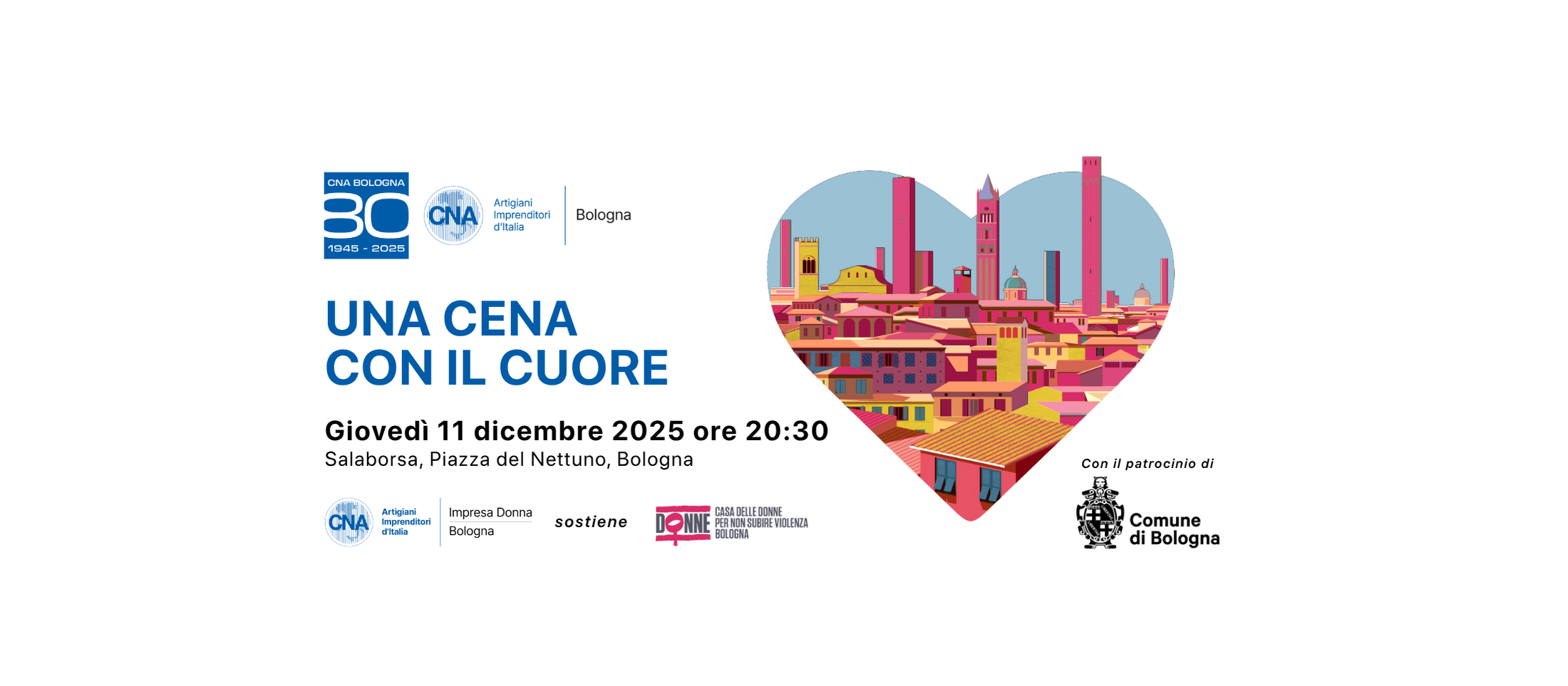 Una Cena con il Cuore – 11 Dicembre 2025, Salaborsa