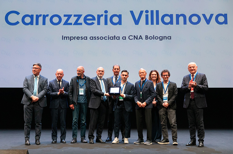 Assemblea CNA Emilia-Romagna, premiata la Carrozzeria Villanova per il riuscito passaggio generazione