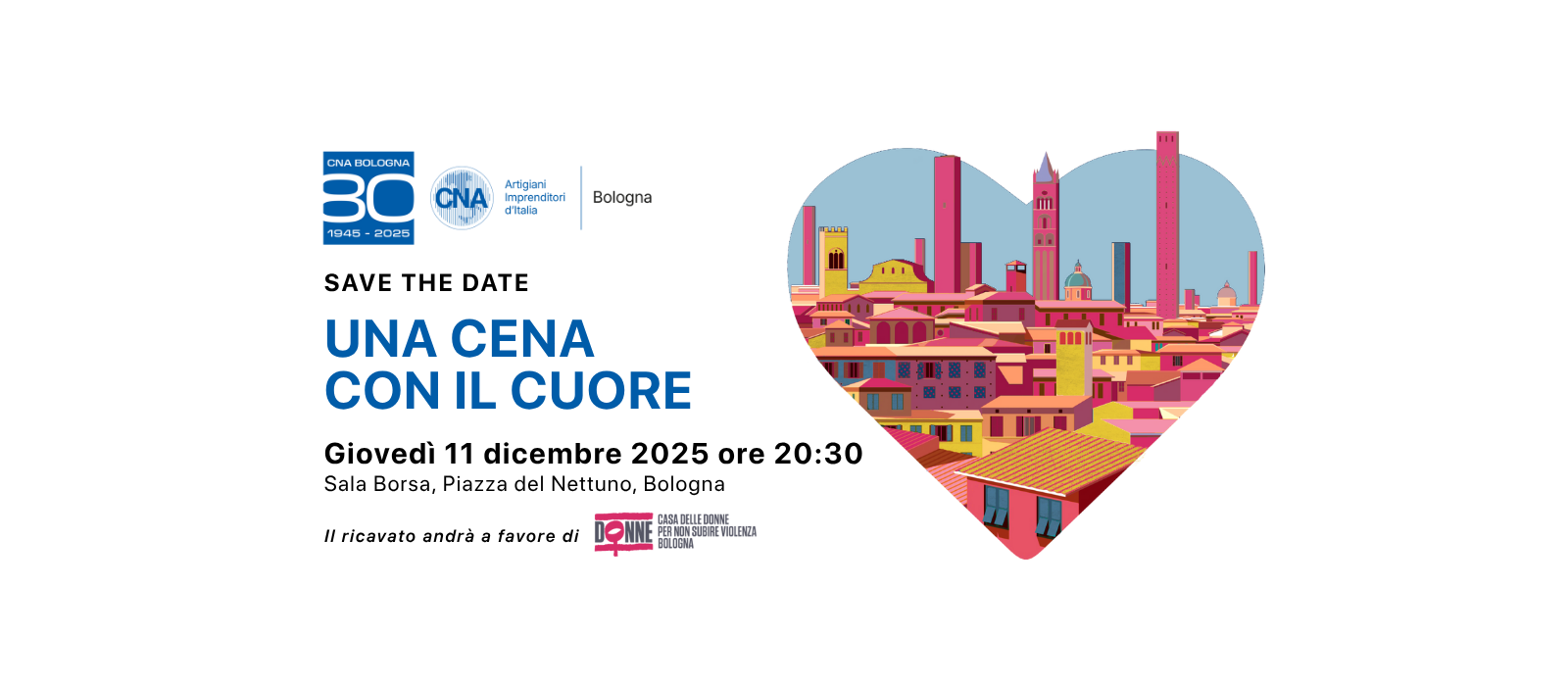 Una Cena con il Cuore – 11 Dicembre 2025, Sala Borsa