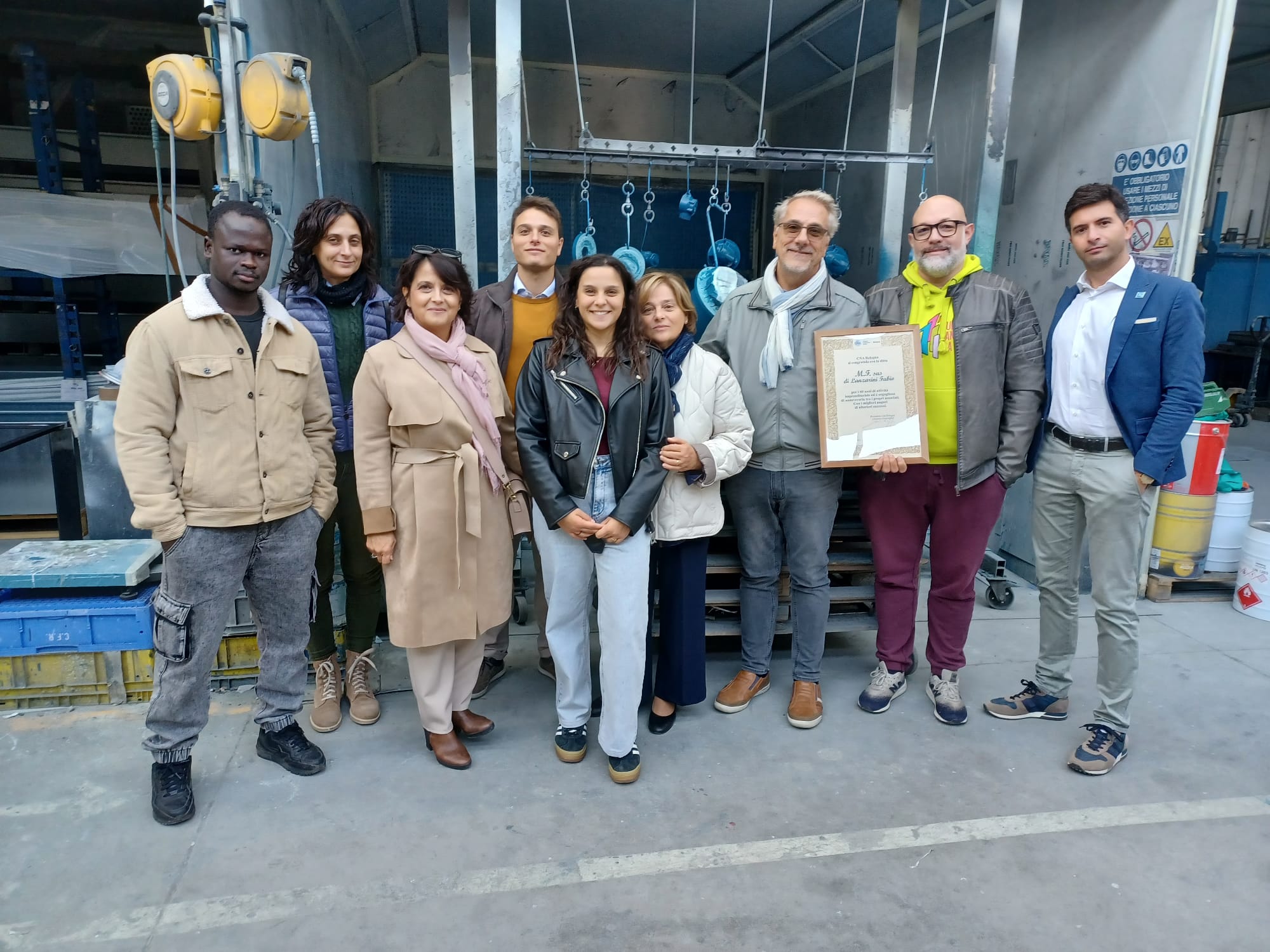 M.F. Verniciature Industriali di San Giovanni in Persiceto festeggia 40 anni e una riuscita trasmissione d’impresa