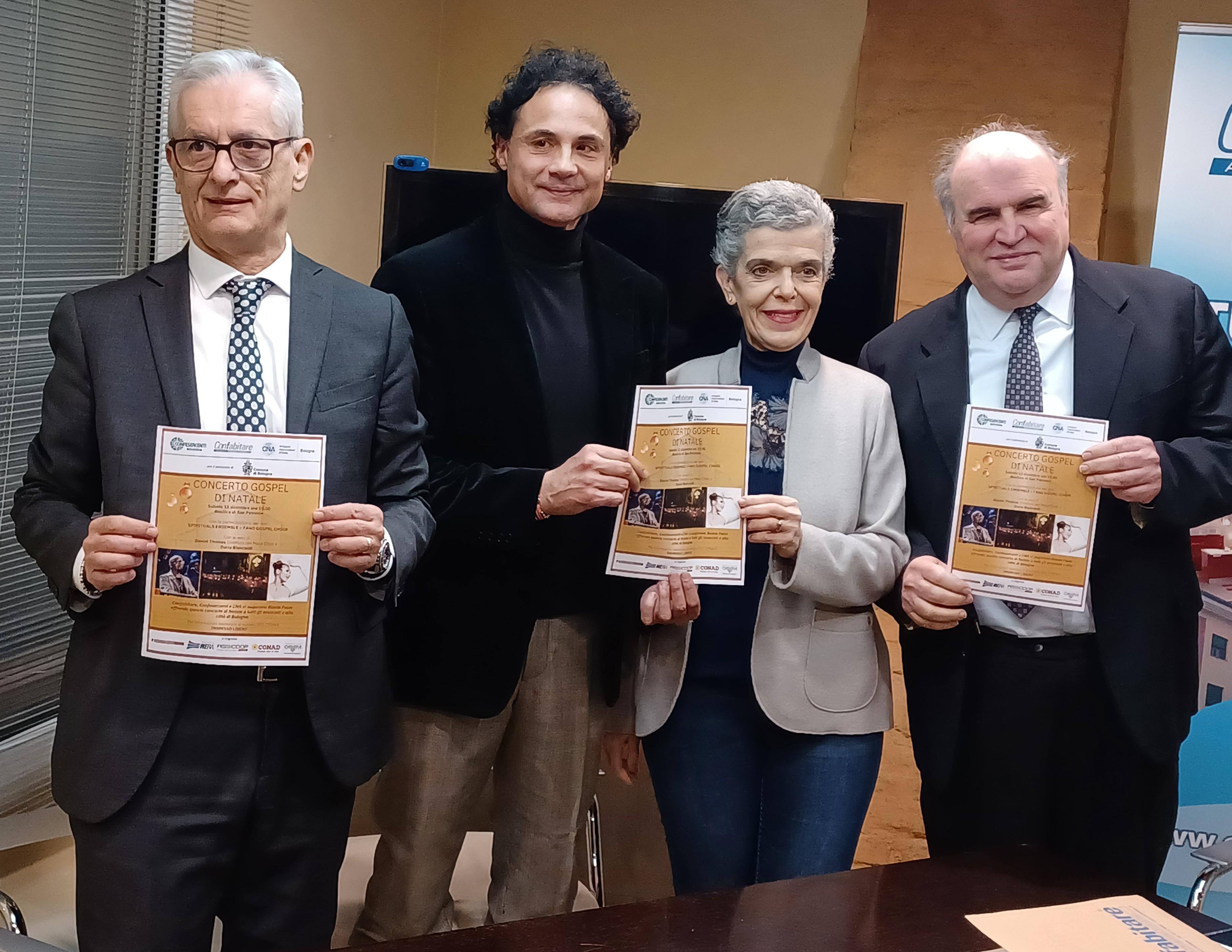 Gospel nella Basilica di San Petronio, il regalo di Natale di CNA, Confabitare e Confesercenti a Bologna