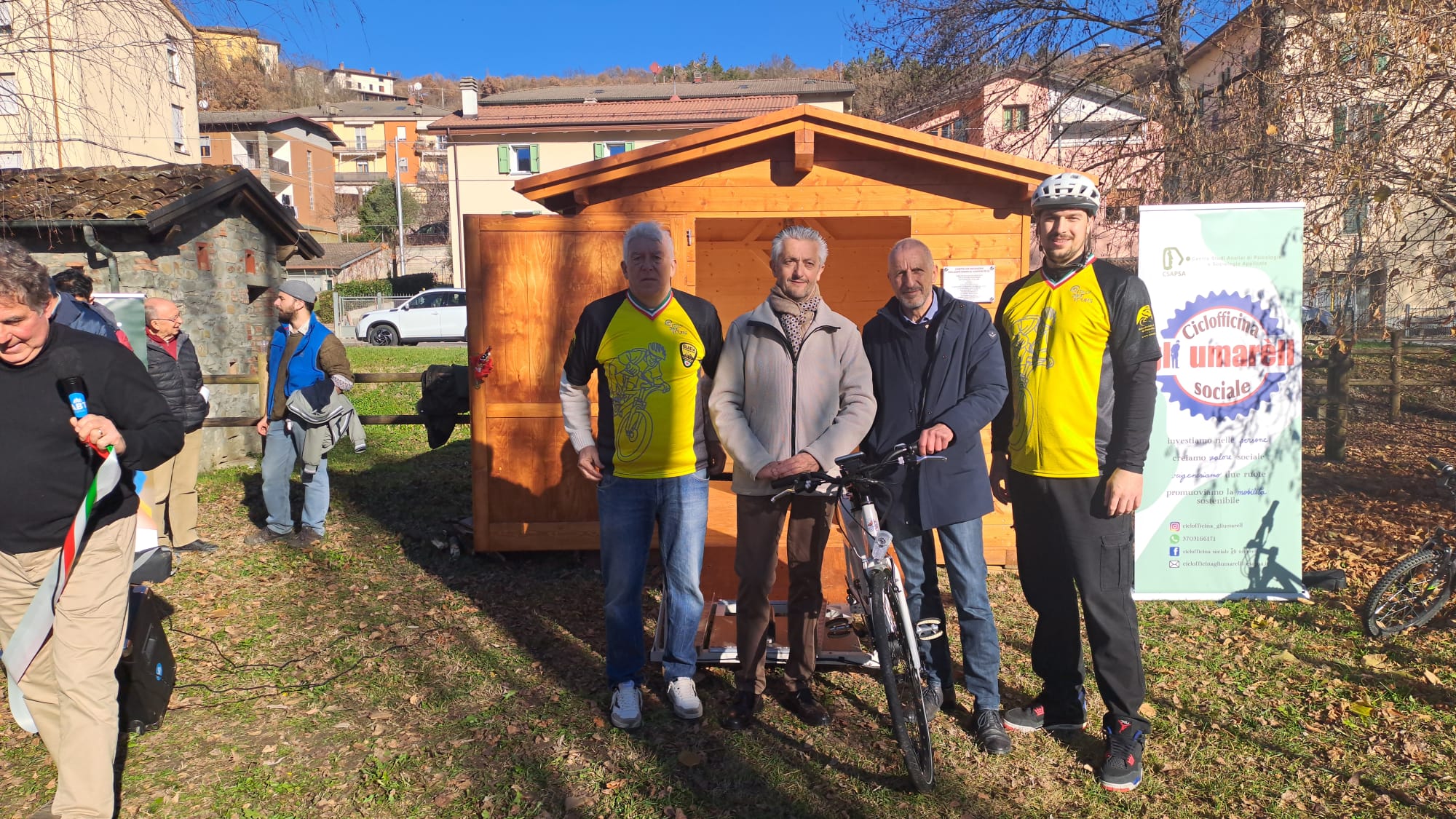 Un garage solidale per la Ciclovespa nel parco di Silla di Gaggio Montano. Col sostegno di CNA